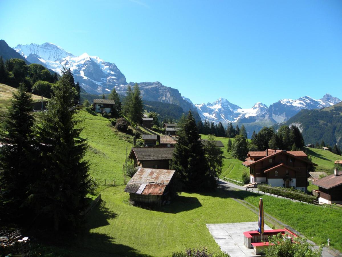 Apartment With Great View At Residence Brunner Wengen Exterior foto