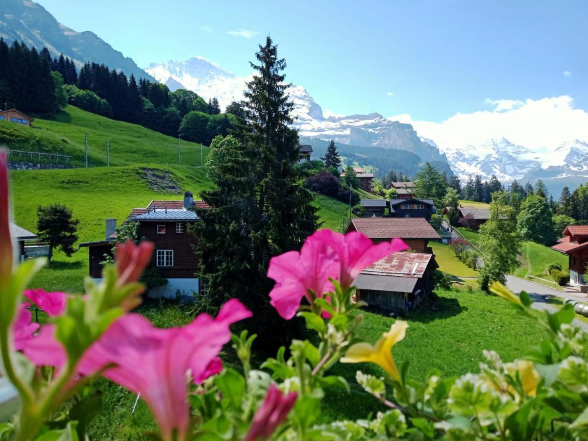 Apartment With Great View At Residence Brunner Wengen Exterior foto